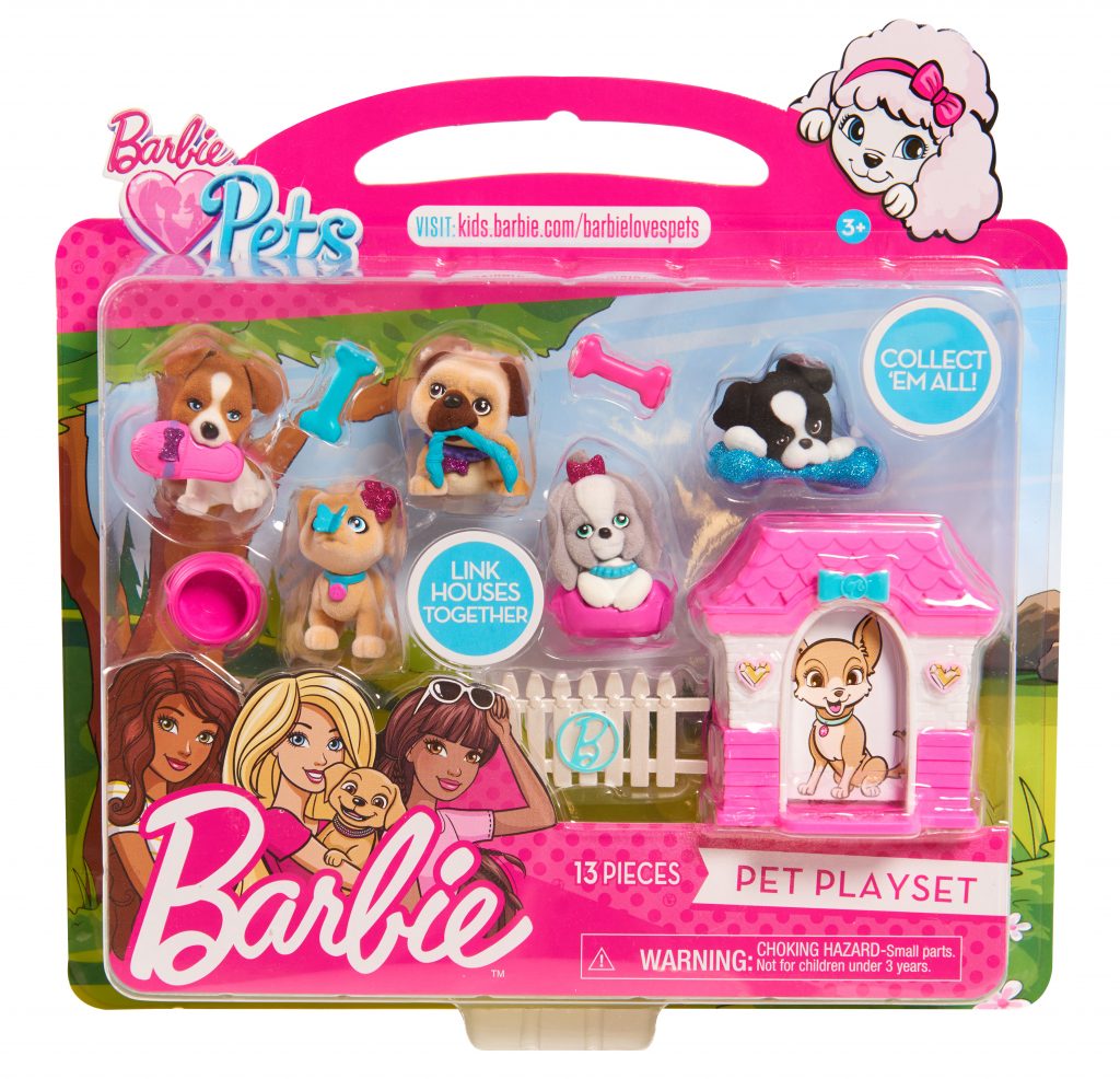 barbie pets play farm set