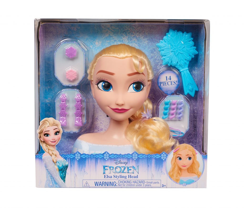 frozen elsa head toy