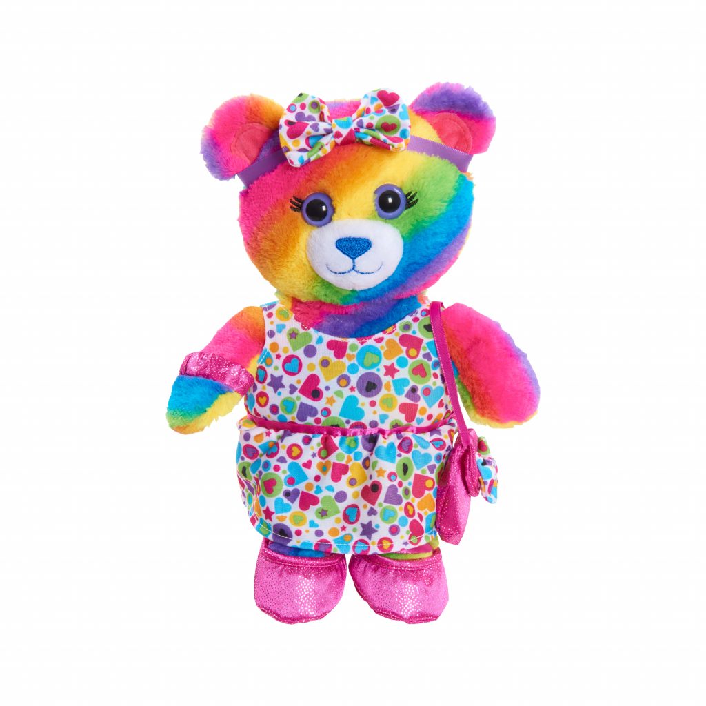 build a bear rainbow teddy