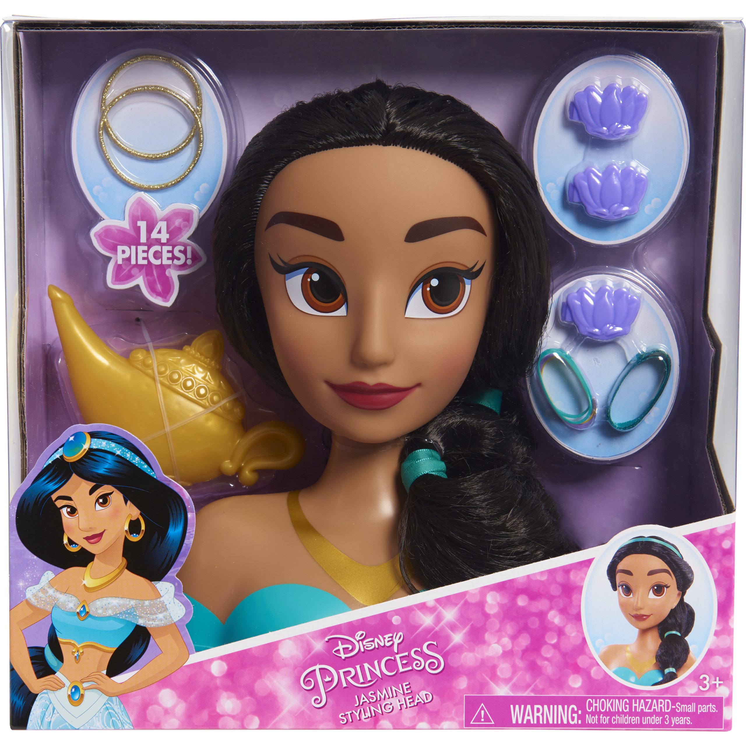 disney princess jasmine styling head by just play