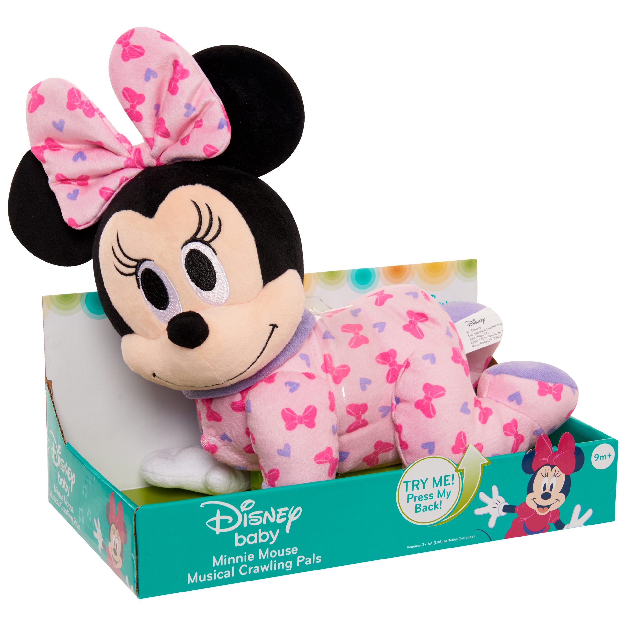 disney musical crawling minnie plush