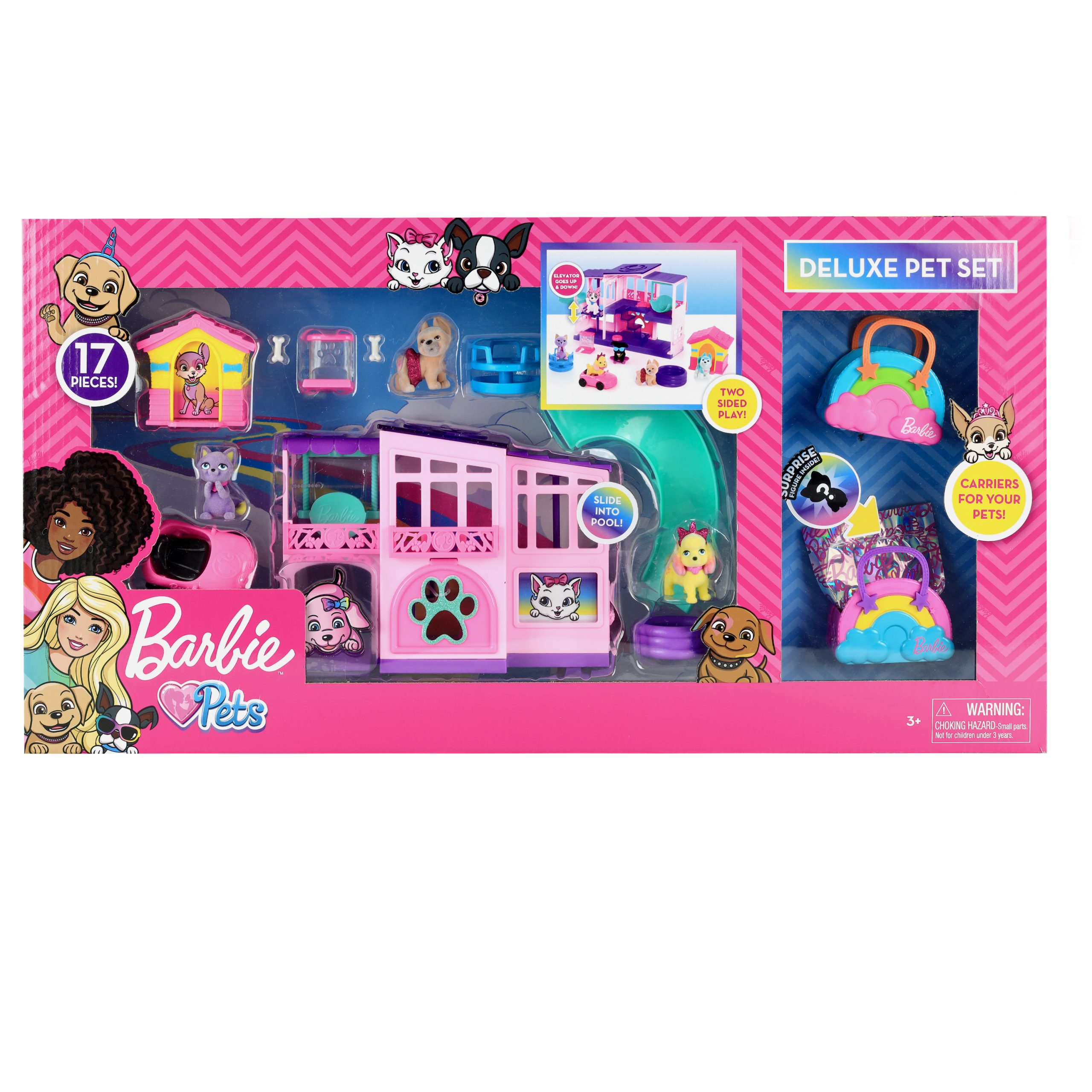 barbie deluxe pet set size 23.0 inches