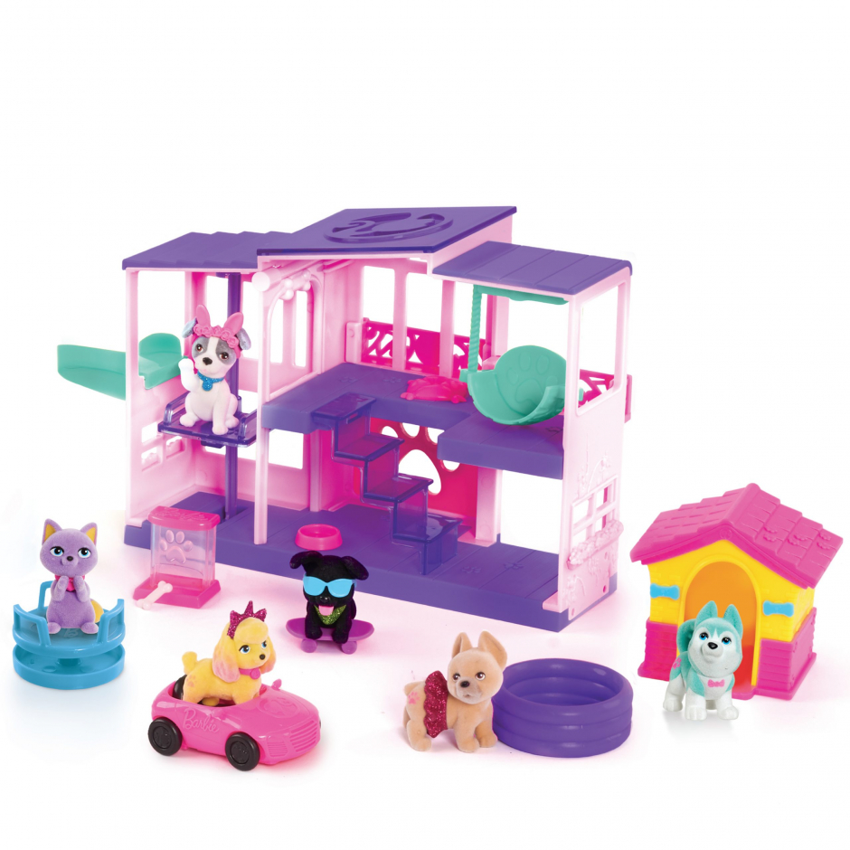 Barbie Deluxe Pet Dreamhouse 17-Piece Playset - Just Play | Toys for ...