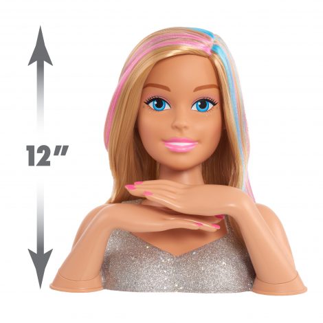 Barbie Deluxe 20-Piece Glitter and Go Styling Head - Just Play