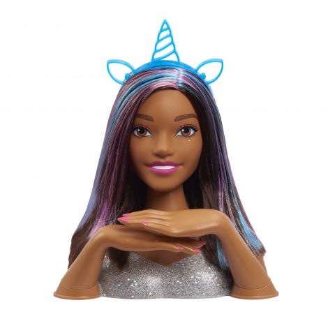 Barbie Deluxe 20-Piece Glitter and Go Styling Head - Just Play