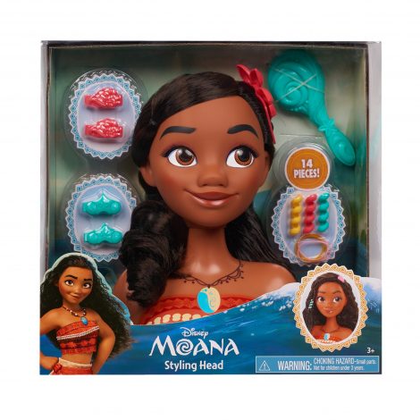 Disney Princess Moana Styling Head Toy With 13 Hair Accessories 