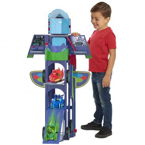 Kids Playset PJ Masks Transforming 2 In 1 Mobile HQ Headquarters 3-Foot Ages 3 