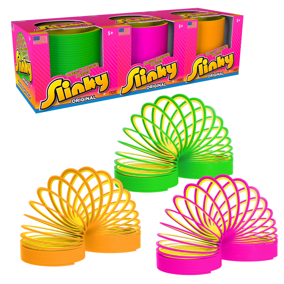 Slinky the Original Walking Spring Toy, Plastic Slinky Just Play Toys for Kids of All Ages
