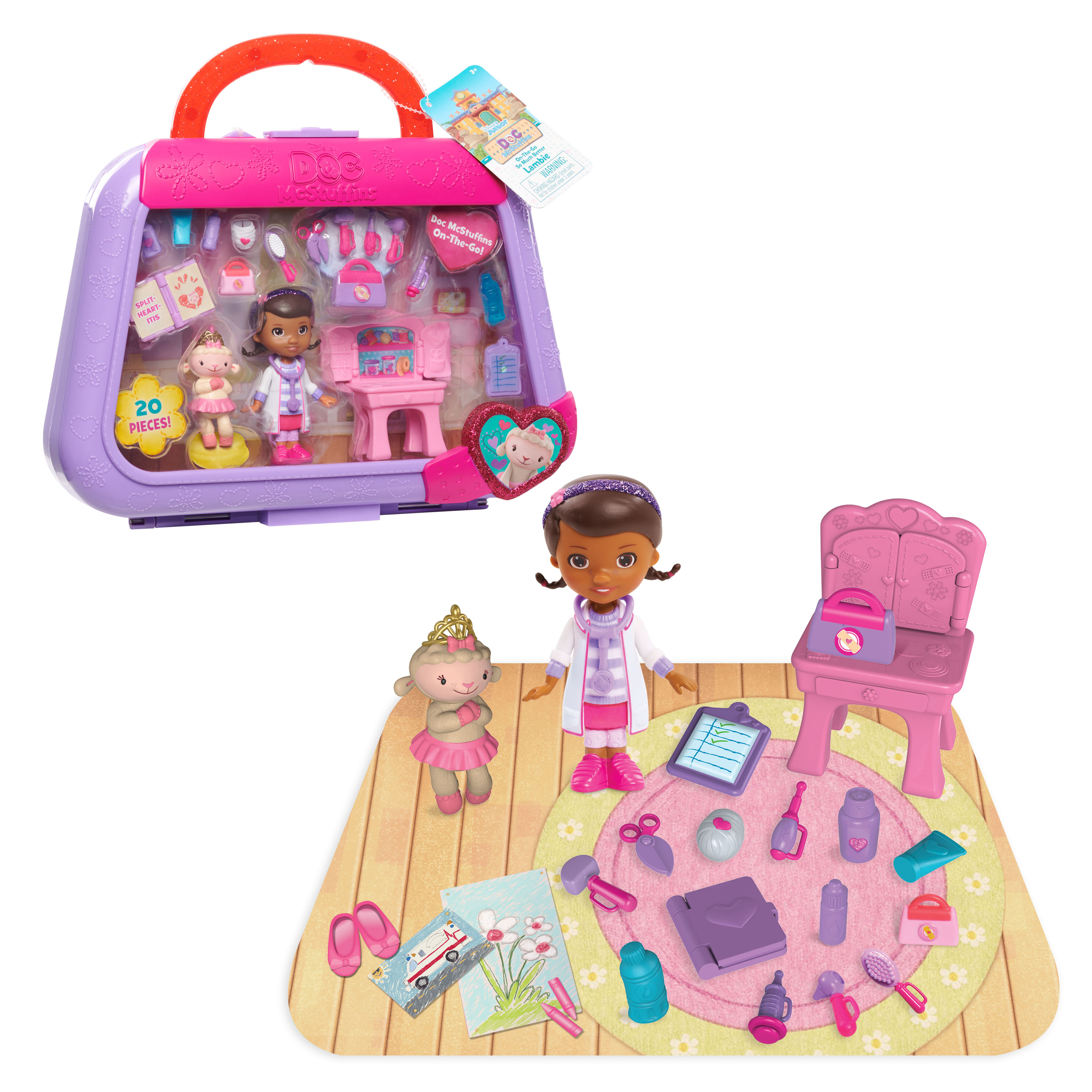 just play doc mcstuffins on the go lambie playset