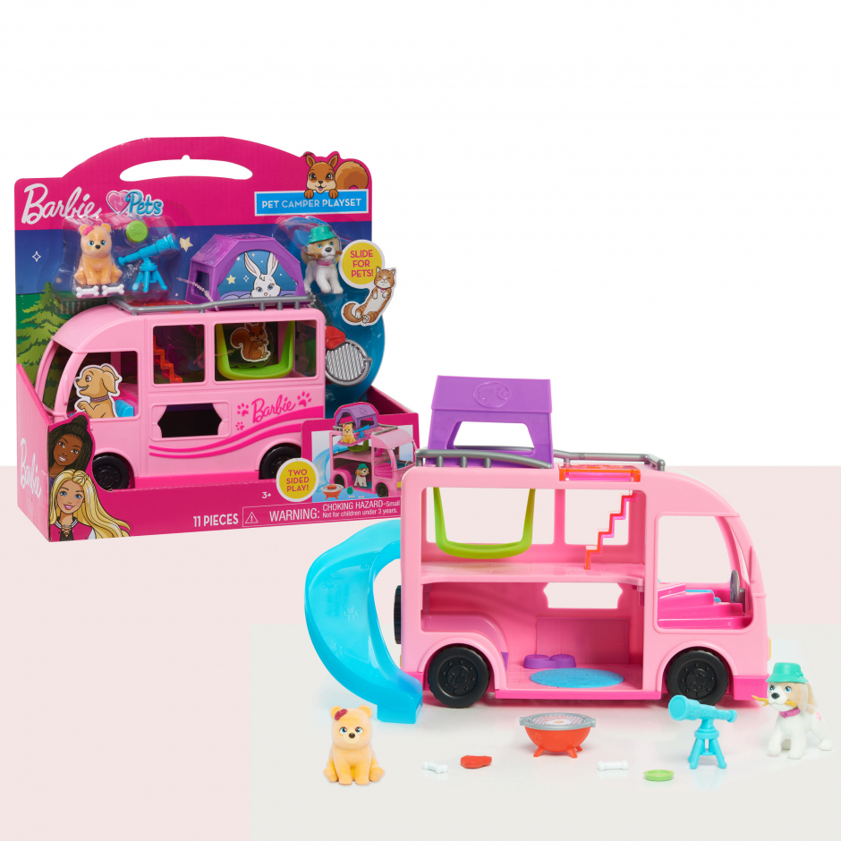 Barbie Pet Camper Playset - Just Play | Toys for Kids of All Ages