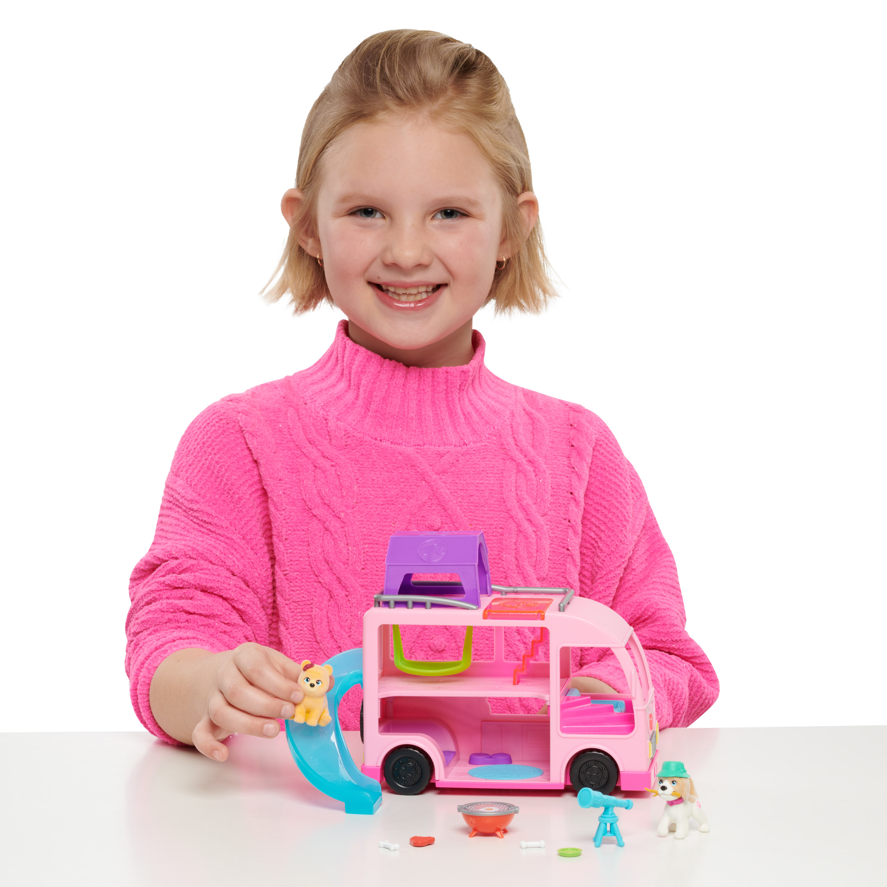 63717- Barbie Pet Camper- Lifestyle - Just Play | Toys for Kids of All Ages