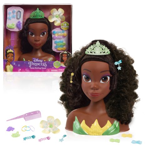 Disney Princess Tiana Styling Head - Just Play | Toys for Kids of All Ages