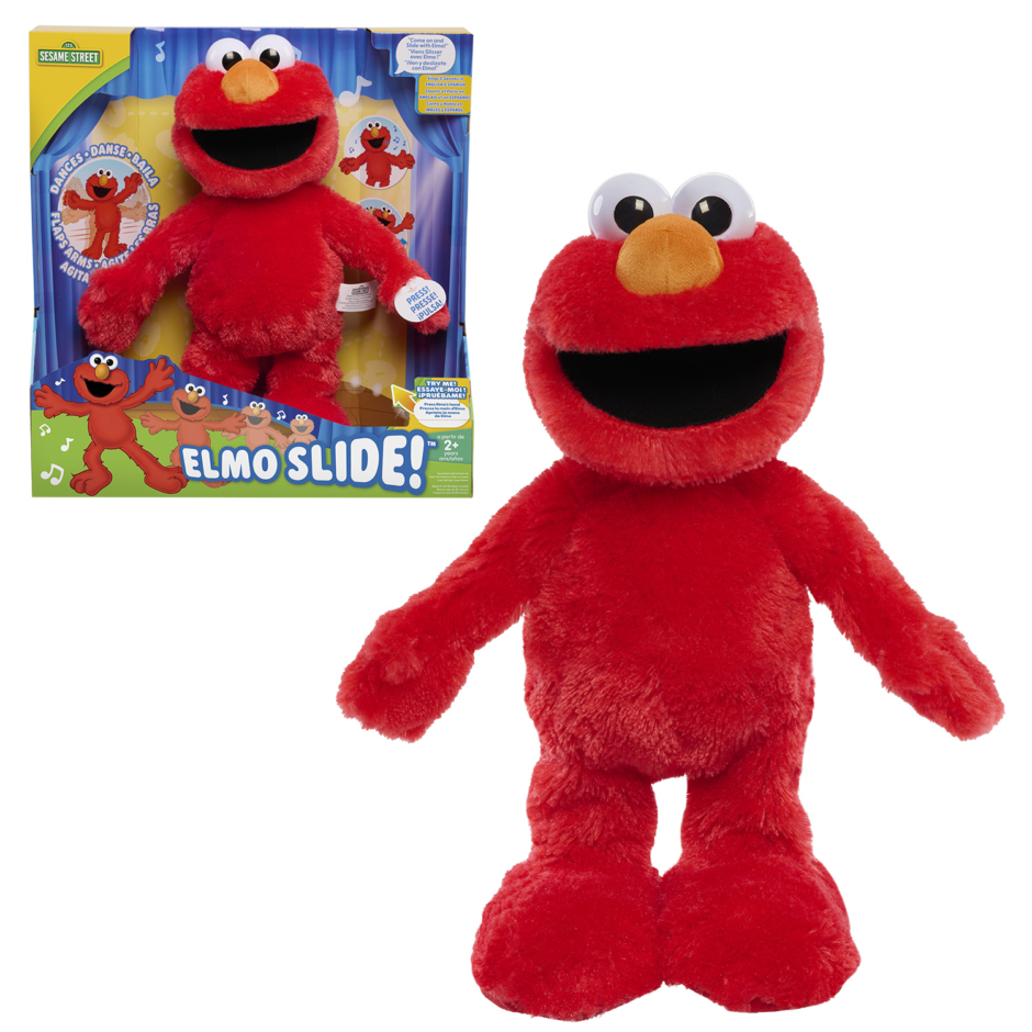 Sesame Street Elmo Slide Plush - Just Play | Toys for Kids of All Ages