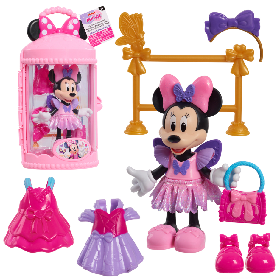 Disney Junior Minnie Mouse Fabulous Fashion Ballerina Doll - Just Play ...