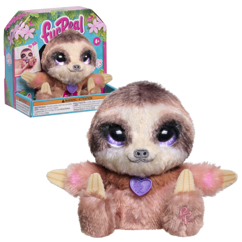 furReal My Minis Little Hugs Sloth - Just Play | Toys for Kids of All Ages