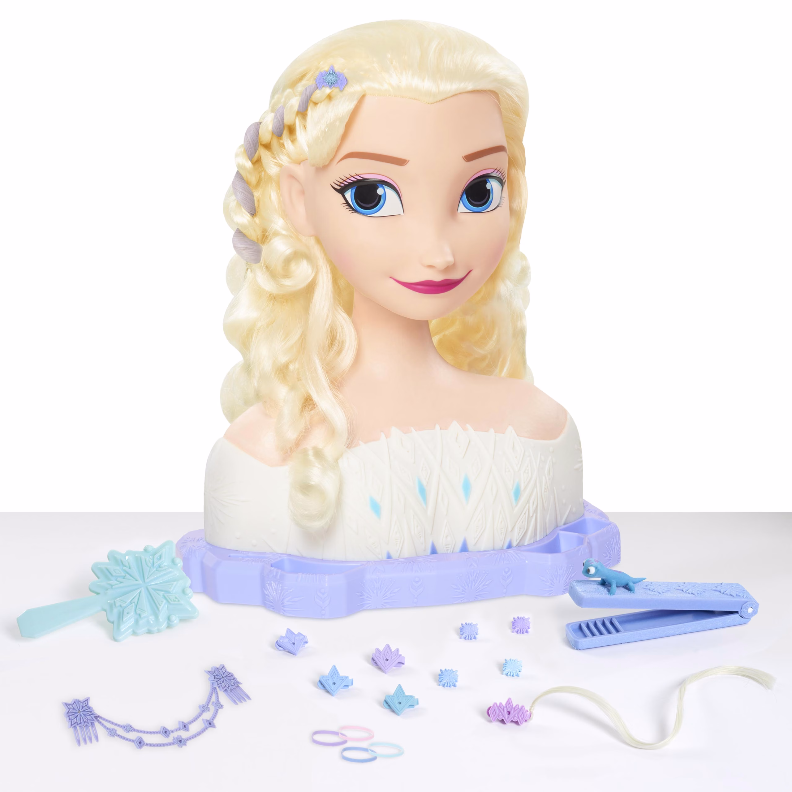 Disney’s Frozen 2 Deluxe Elsa the Snow Queen Styling Head, 17-pieces